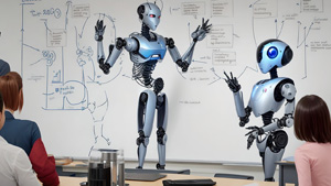 How are robots used in education?